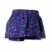 Pantaloni scurți pentru fete, albastru cu imprimeu floral Benetton 136645 2