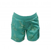 Pantaloni scurți de bumbac pentru copii, verzi Benetton 136711 2