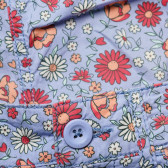 Pantaloni scurți violet pentru fete, cu imprimeu floral Benetton 136761 3