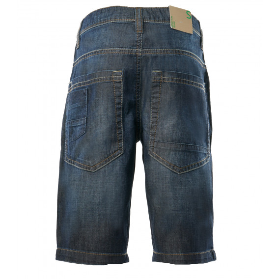 Pantaloni scurți din denim albastru pentru băieți Benetton 136847 2