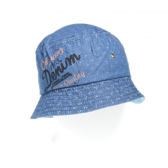 Pălărie de bumbac, albastru Benetton 136991 