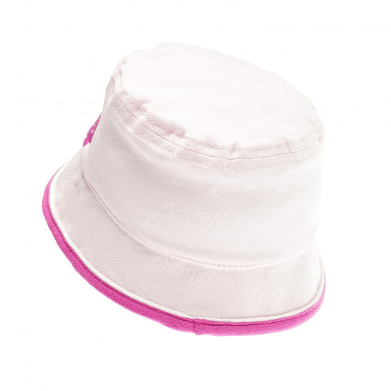 Pălărie pentru copii din bumbac, roză pentru fete Benetton 138154 2