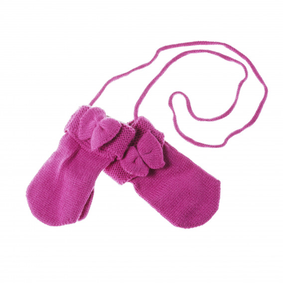 Mănuși cu un deget, pentru fete, culoare roz Benetton 138203 