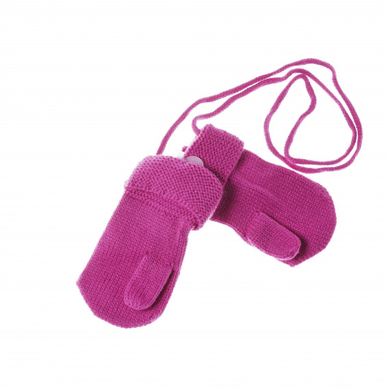 Mănuși cu un deget, pentru fete, culoare roz Benetton 138204 2