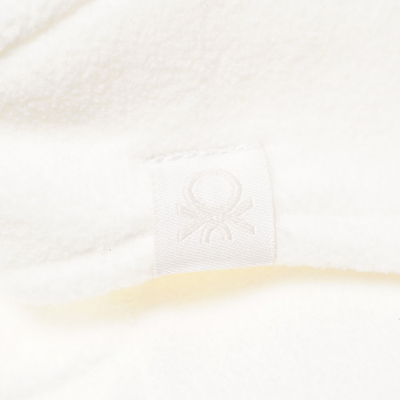 Fes polar unisex cu logo-ul mărcii, alb Benetton 138426 3
