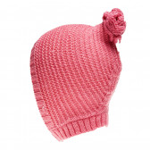 Fes pentru fetițe, tricotat roz Benetton 138456 2
