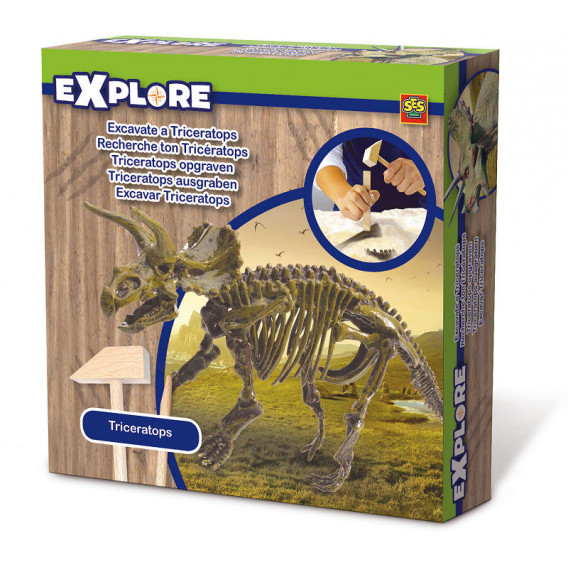 Kit de excavare dinozaur Triceratops  SES 13942 