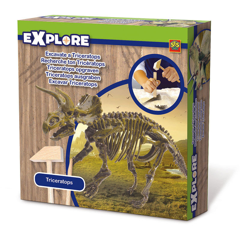 Kit de excavare dinozaur Triceratops   13942