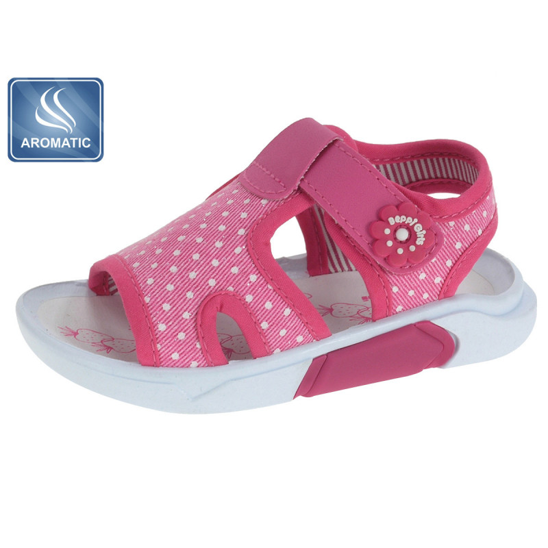 Sandale roz pentru fetițe cu talpa parfumată  141084