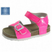 Sandale roz pentru cu tălpic din piele Beppi 141108 