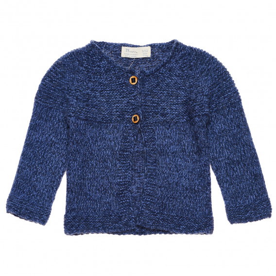Cardigan tricotat albastru pentru fete ZY 142141 
