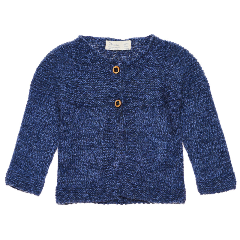 Cardigan tricotat albastru pentru fete  142141
