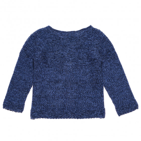 Cardigan tricotat albastru pentru fete ZY 142144 4