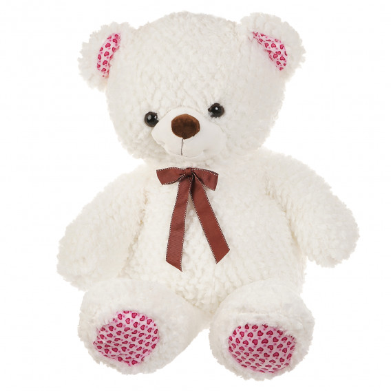 Ursuleț alb cu panglică - 120 cm Amek toys 143693 