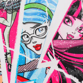 Set de tricouri din bumbac cu imprimeu Monster High Girls Monster High 143758 2