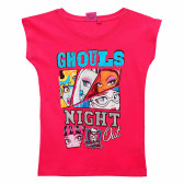 Set de 2 tricouri Monster High din bumbac, pentru o fată Monster High 143795 
