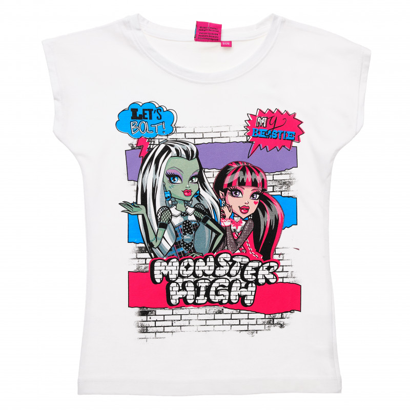 Set de 2 tricouri de bumbac Monster High, pentru fete  143820