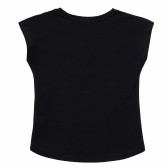 Tricou de bumbac negru, pentru fete, Monster High Monster High 143868 4