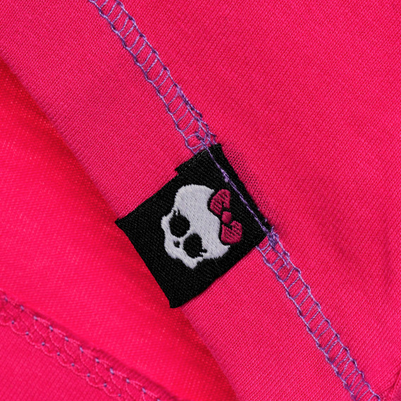 Tricou din bumbac Monster High de culoare roz, pentru fete Monster High 143874 3