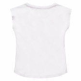 Tricou alb din bumbac Monster High, pentru fete Monster High 143888 3