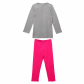 Set de bumbac din două părți, bluză și pantaloni pentru fete, multicolor Monster High 143908 3