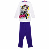 Set de bumbac din două piese, bluză și pantaloni, pentru fete Monster High 143914 2