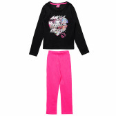 Set de bluză și pantaloni din bumbac pentru fete Monster High 143950 
