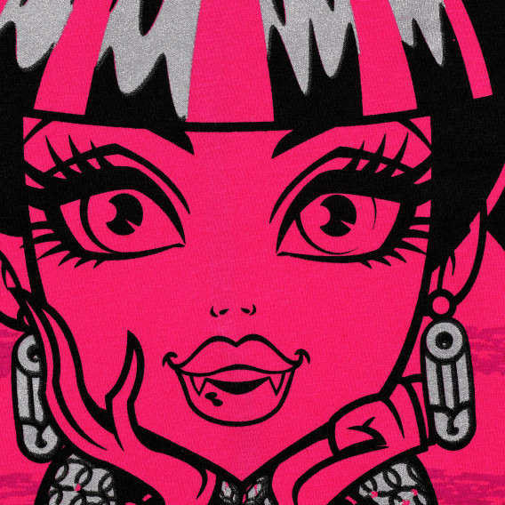 Bluză din bumbac Monster High pentru fete, roz Monster High 143961 2