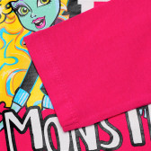 Girls Monster High bluză roz din bumbac Monster High 143978 3