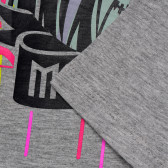 Bluză de bumbac gri, cu mânecă lungă, pentru fete Monster High 144001 3
