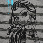 Bluză de bumbac de culoare gri pentru fete Monster High 144006 2