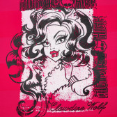 Tricou din bumbac cu culoare roz, pentru fete Monster High 144092 2