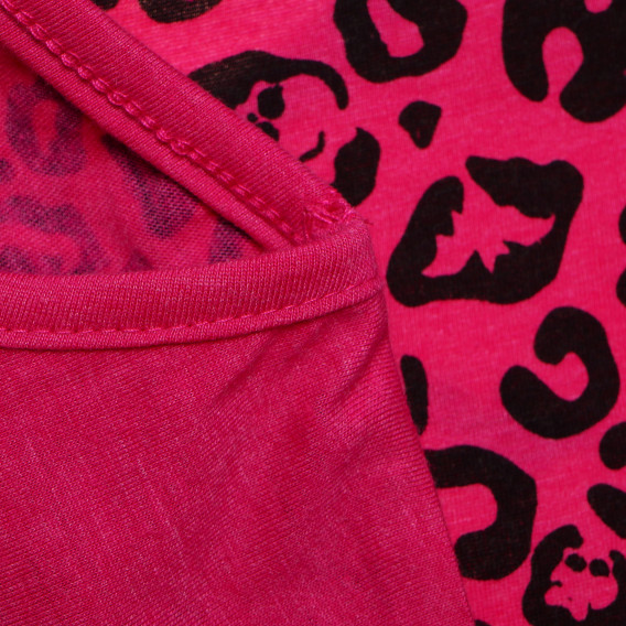 Bluză cu mânecă scurtă, asimetrică, pentru o fată, roz Monster High 144098 3