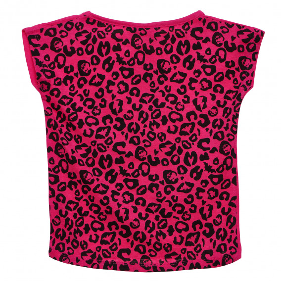 Bluză cu mânecă scurtă, asimetrică, pentru o fată, roz Monster High 144100 4