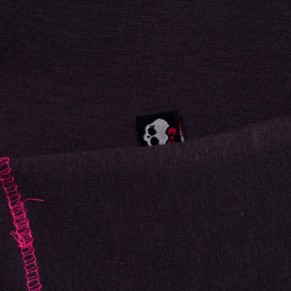 Tricou din bumbac de culoare neagră, pentru fete Monster High 144110 3