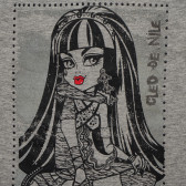 Tricou din bumbac cu imprimeu Girls Monster High, pentru fete Monster High 144138 2