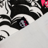 Tricou de bumbac pentru fete, în alb Monster High 144157 3