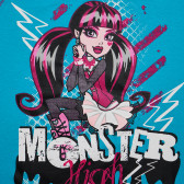 Tricou de bumbac pentru fete Monster High 144217 2