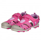 Sandale trekking pentru fete, roz cu detalii interesante Geox 144525 