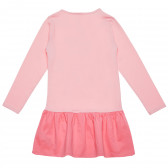 Rochie roz pentru fetițe, cu imprimeu Minions ZY 145623 4