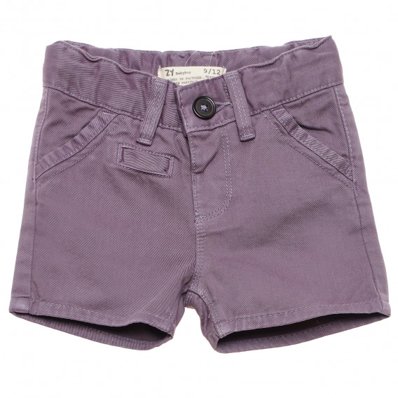 Pantaloni scurți pentru băieți, cu buzunare, gri ZY 145656 