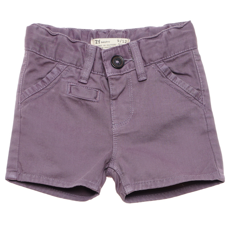 Pantaloni scurți pentru băieți, cu buzunare, gri  145656