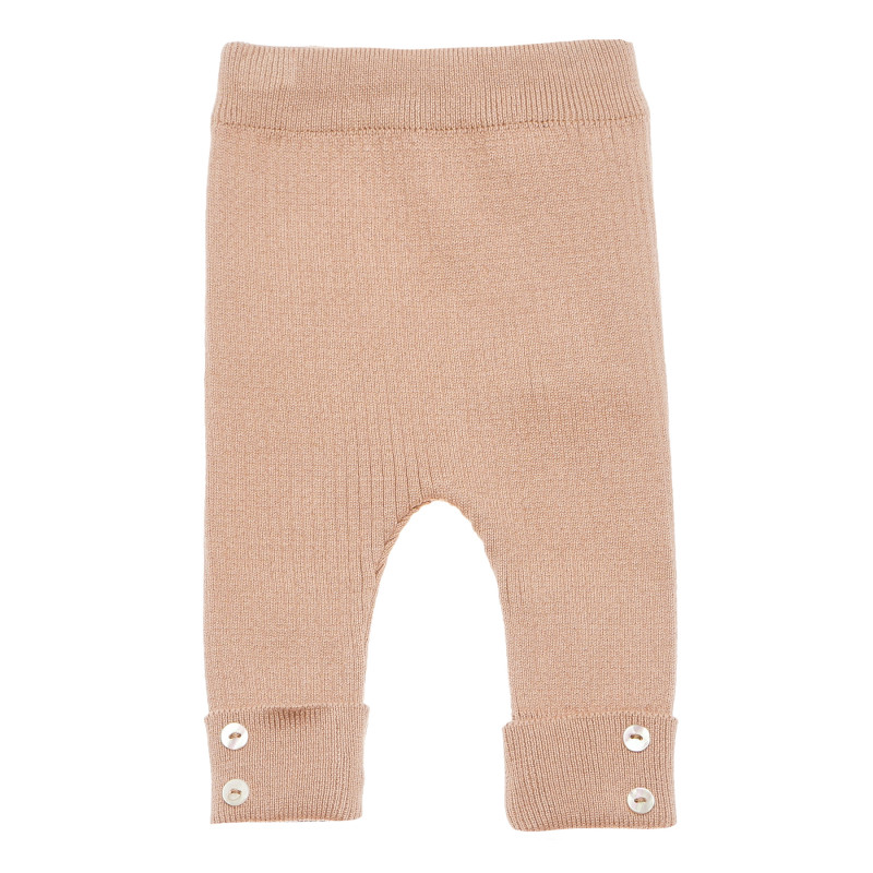 Pantaloni tricotați pentru fetițe, bej  145684