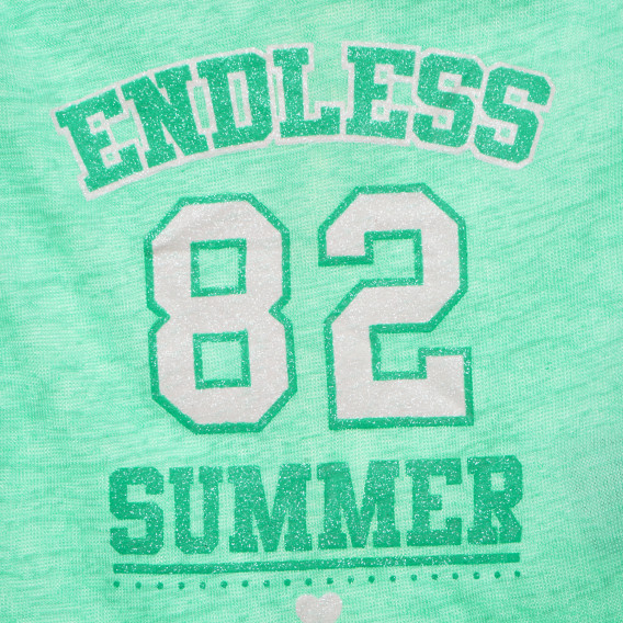 Bluză pentru fete cu mânecă lungă verde Disney 145859 2
