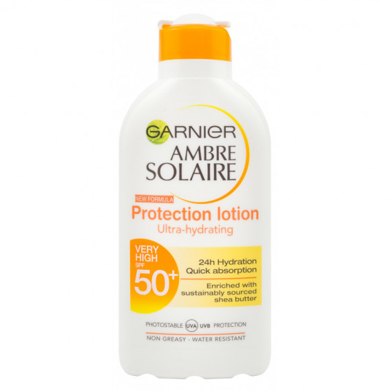 Loțiune de corp hidratantă cu protecție solară AMBER SOLAIRE, SPF 50, 200ml Garnier 145885 