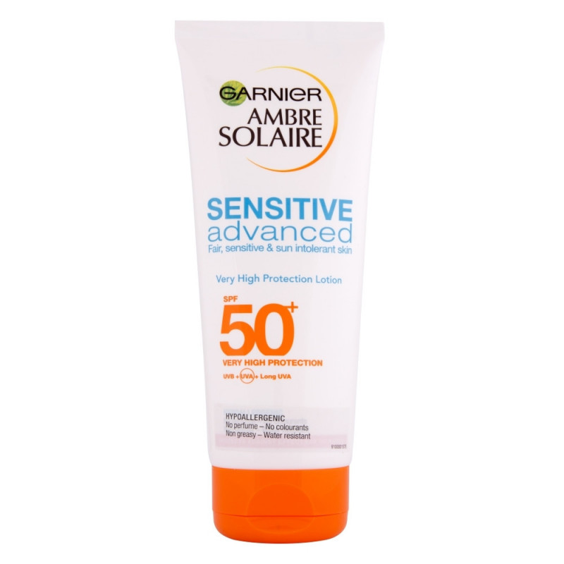 Protecție solară AMBER SOLAIRE SENSITIVE pentru piele sensibilă, SPF50 +, 200ml  145887