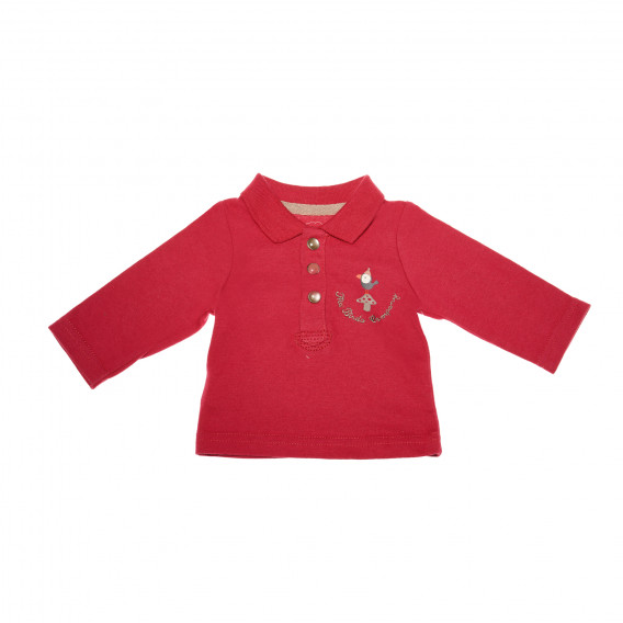 Bluză cu mâneci lungi pentru bebeluși, roșu  147533 2