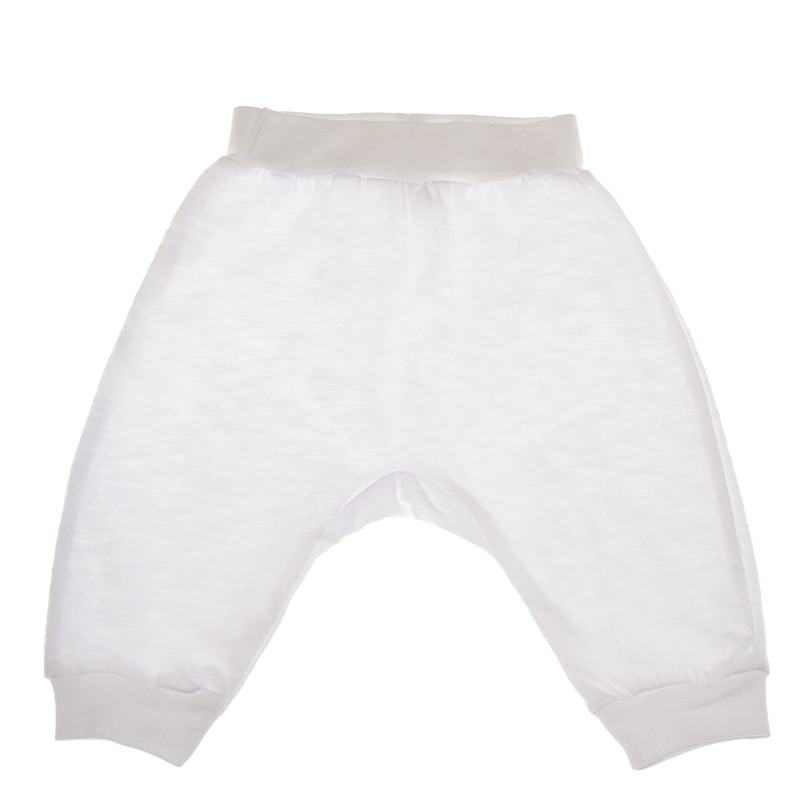 Pantaloni albi pentru copii din bumbac  147618