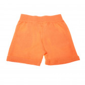 Pantaloni scurți portocalii, din bumbac cu șnur  147843 2