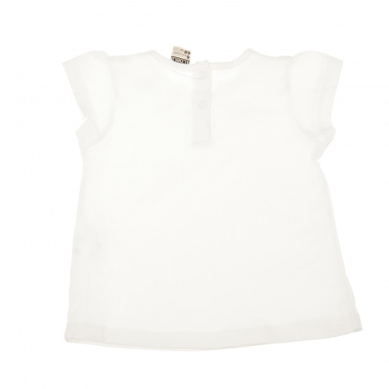 Bluză albă pentru fete, cu fundiță  147934 2